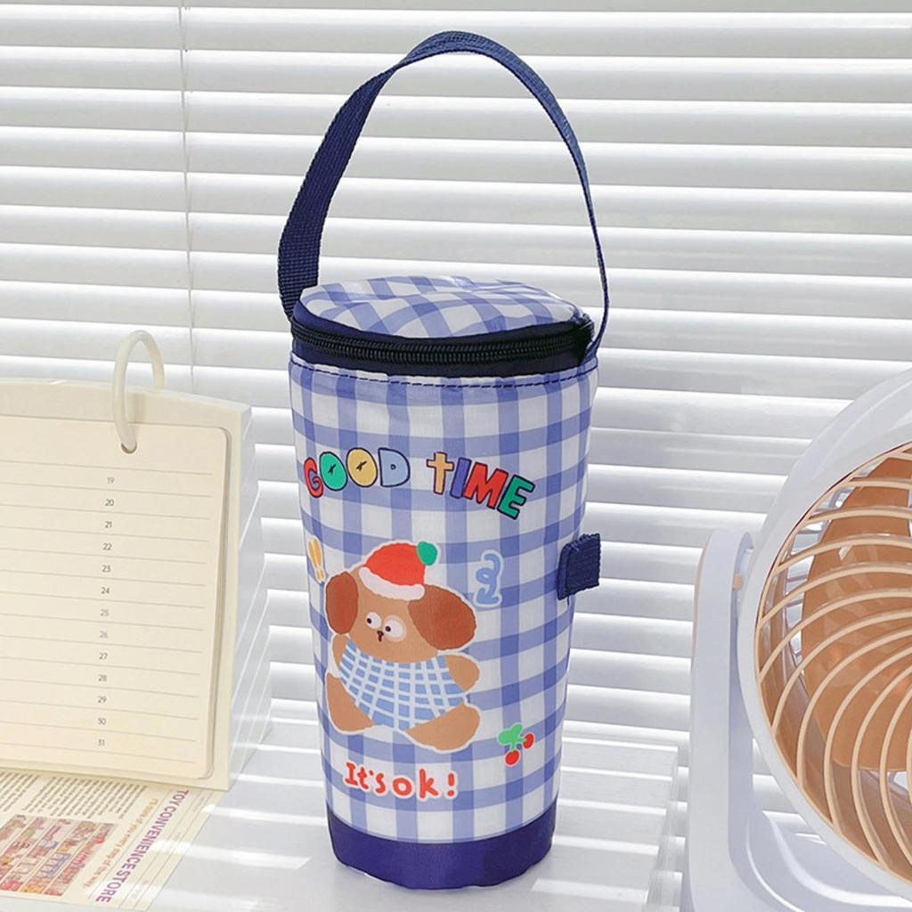 Portable Milk Tea Tote Bag Heat Preservation Pouch Carrying Insulated Cup Cover Umbrella Bag Handbag Camping Drinkware Accessories