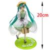 20cm Anime Fashion Hatsune Miku Cheerleader Hatsune Miku Action Figures Kawaii Girls Figurine PVC Collection Model Toys Gift