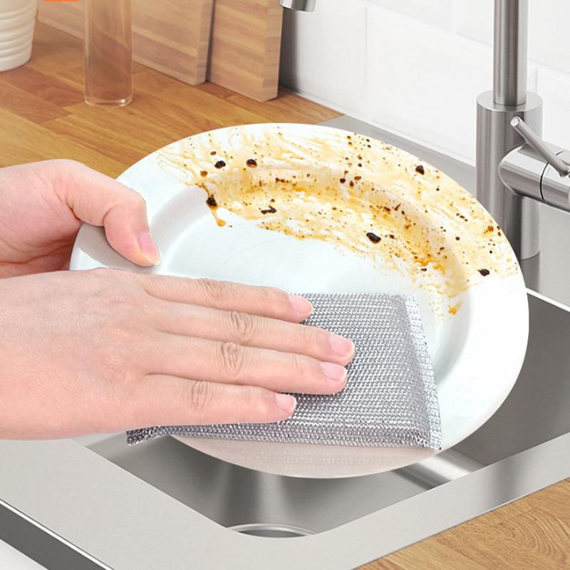 10er-Pack Küchenspülschwämme & -tücher - Reinigungspads, die Kochgeschirr und Küchenoberflächen nicht zerkratzen....