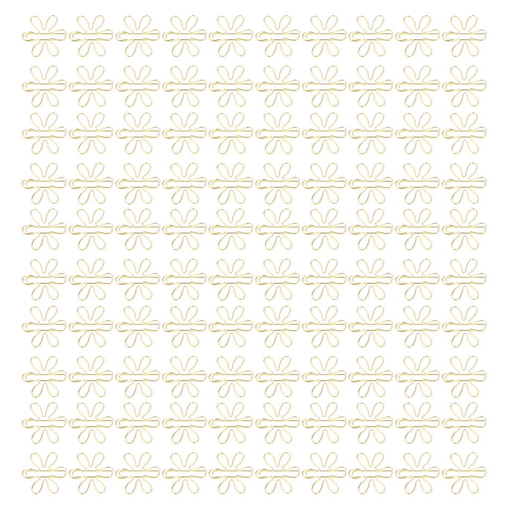 100Pcs Funny Planner Clips Innovative Cute Design Anti Rust Electroplating Process Gold Paper Clips