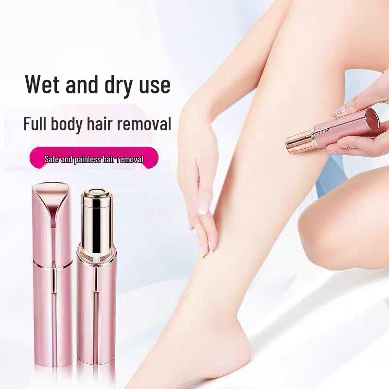 Women's Electric Lipstick Shaver & Eyebrow Trimmer - Facial & Pubic Hair Epilator
