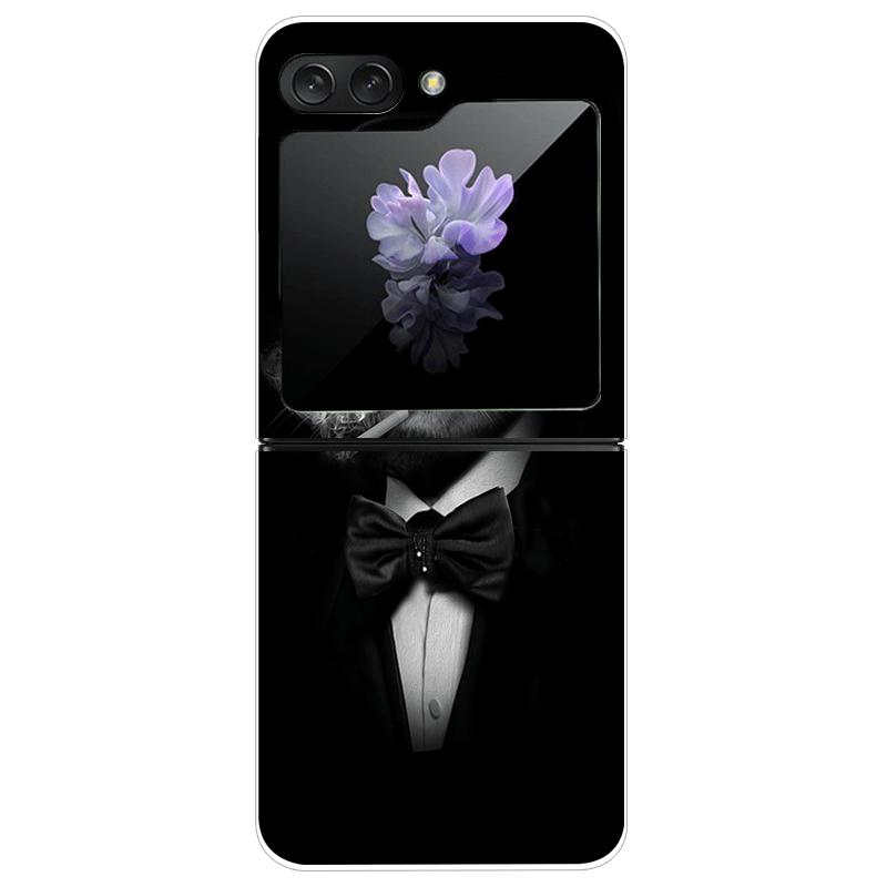 For Samsung Z Flip7 Hard Case ZFlip7 5G Transparent PC Phone Cases For Galaxy Z Flip 7 Fashion Cartoon Clear Protective Fundas