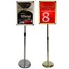Retractable Stainless Steel A4 Display Stand