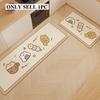 Rug for Kitchen Non-slip Oil-proof Floor Mat Long Pvc Waterproof Leather Carpet Cute Pattern Home Decor Rugs Alfombras De Cocina