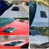 2x Carbon Fiber Look Car Bonnet Air Intake Flow Side Vent Hood Scoop Cover Trim