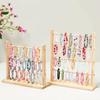 Storage Shelf Wooden Storage Rack 2/3/4 Layer Jewelry Organizer Holder Bracelet Frame  Living Room