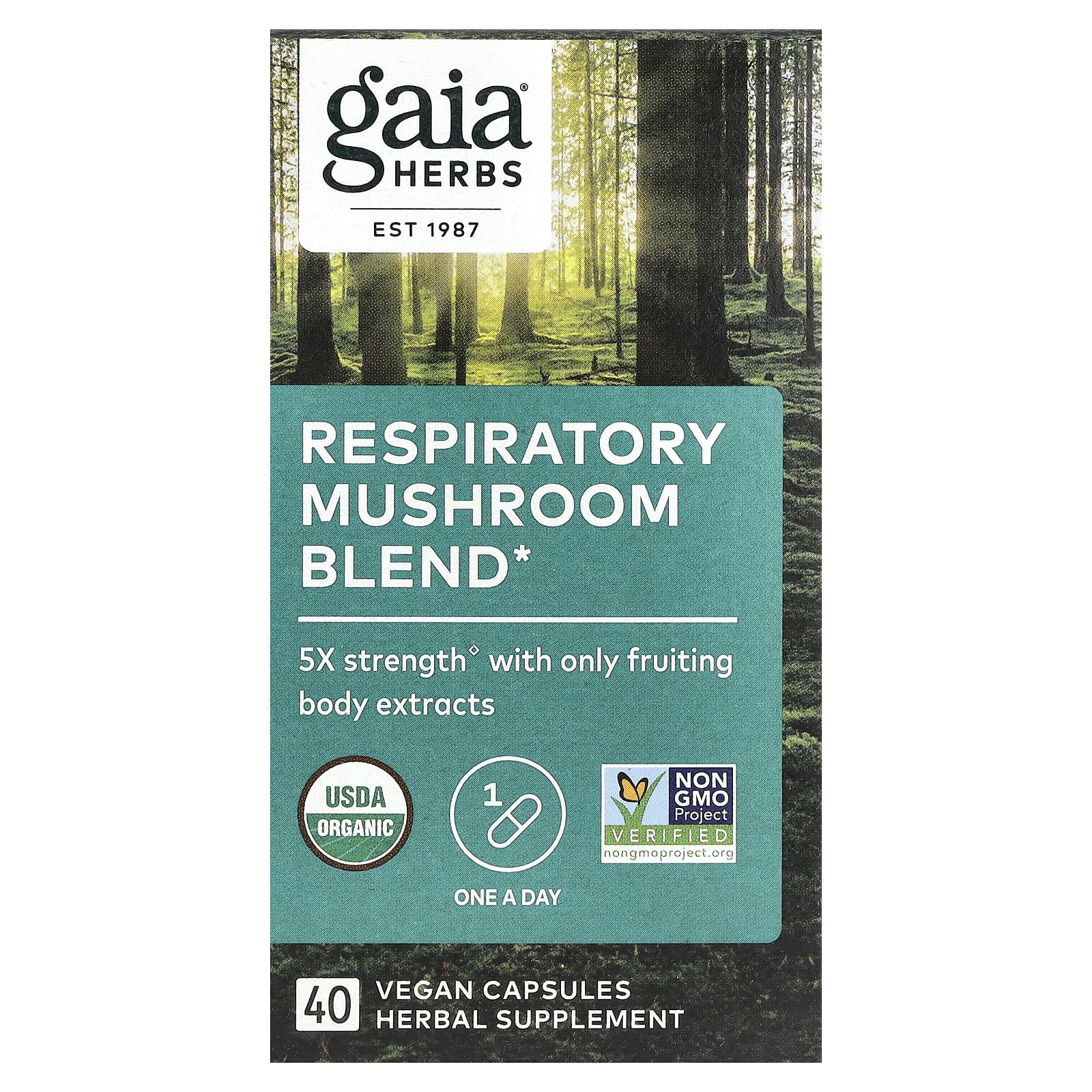 

Respiratory Mushroom Blend, 40 Veggie Capsules