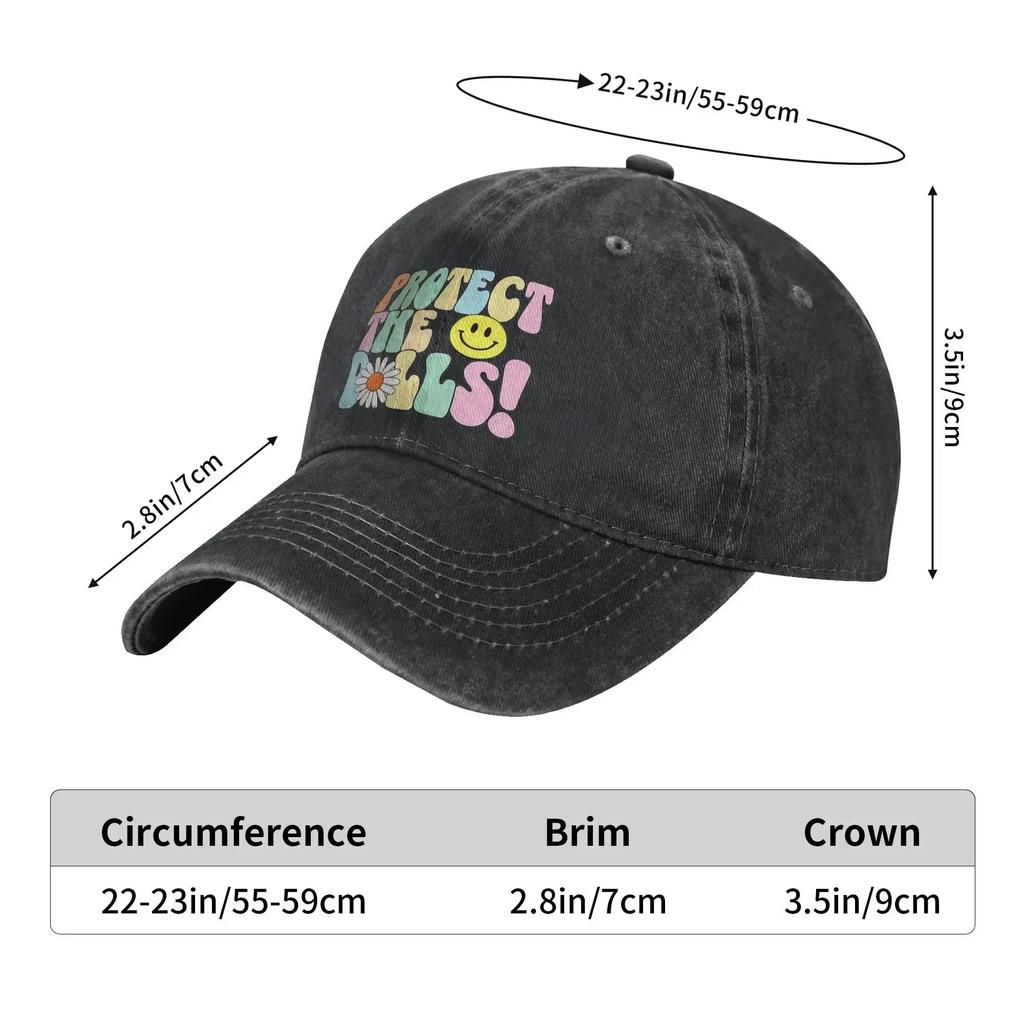aProtect The Dolls Bold Feminist Empowerment Baseball Cap Vintage Distressed Cotton Snapback Cap Unstructured Soft Hats Cap