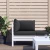 3 Piece Pallet Cushions Black Oxford Fabric