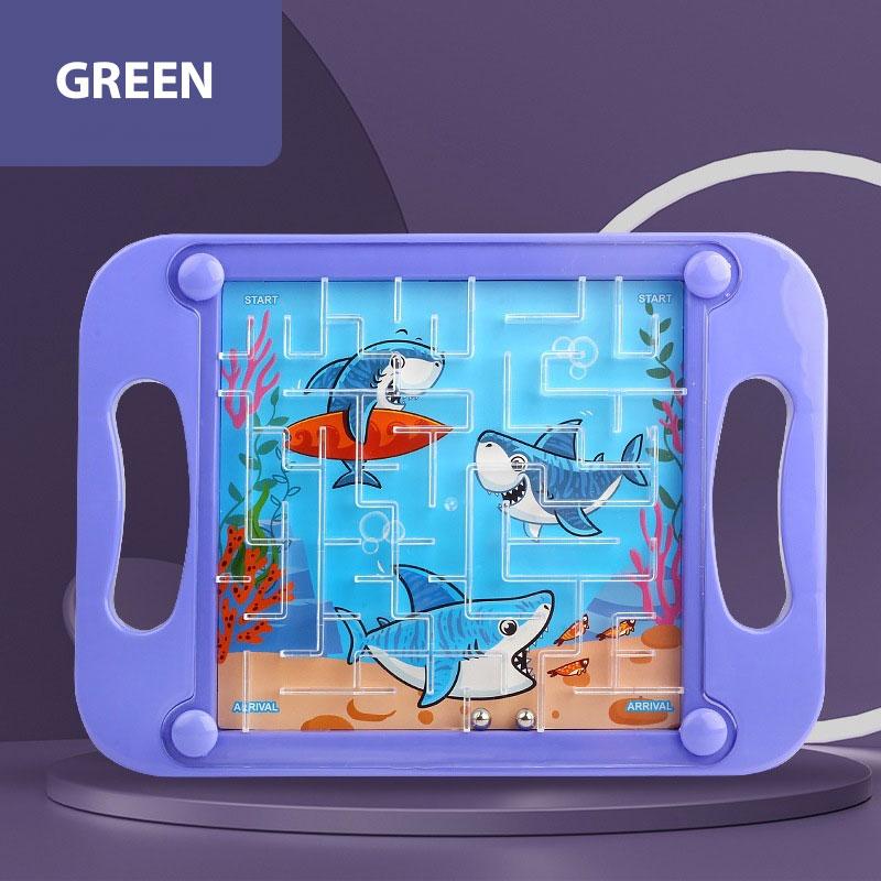 3D Maze Ball for Kids - Hand-eye Balance Gravity Memory Sequential Puzzle Montessori Educational Toy Ideal Children s Gift фиолетовый