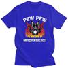 Custom Cool Frenchie Pew Pew Madafakas French Bulldog T Shirt Unisex Short Sleeve 100% Cotton T-shirt Casual Tees Streetwear Tshirt