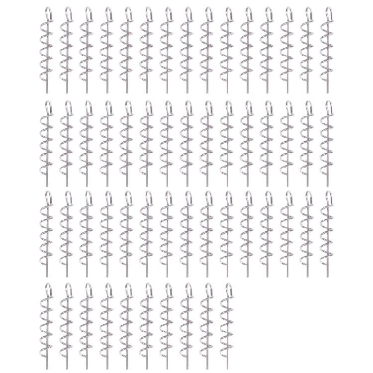 50Pcs Fishing Hook Steel Swivels Spring Single Rings Fishing Tackle Accessory