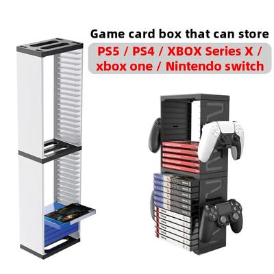 24/36 Stück Multifunktionaler Host-Disc Doppelschicht-Aufbewahrungsbox-Halter für PS5/PS4 Switch-Disc-Regal Xbox Series X Halter Zubehör