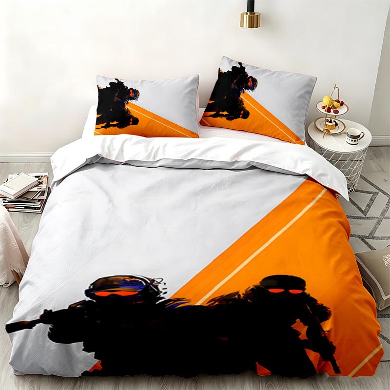 CS go 3pc set Perfect for bedroom use Comfortable bedding set includes a duvet cover and two pillowcases Ideal birthday or Christmas gift