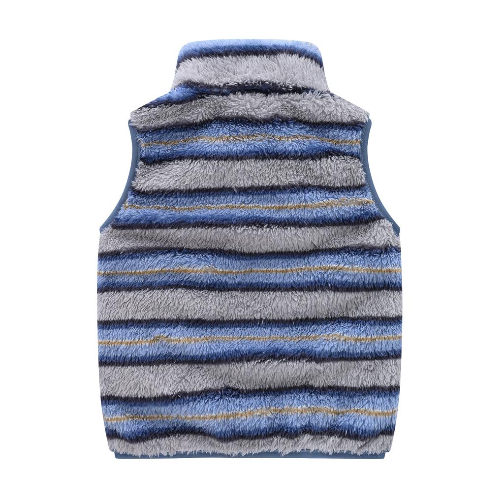 Lässige warme Samtweste für Jungen und Mädchen in mittlerer und großer Kindergröße, koreanische Version mit Taschen, Stehkragen, Pulloverweste, Jacke