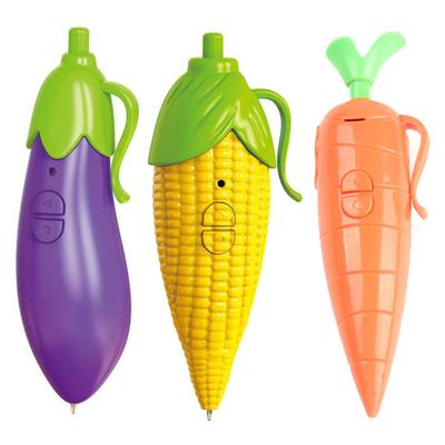 Carrot Recorder Pen Cute Ballpoint with 20s Recording Playback Function Smooth Writing Tool Student Learning Stationery
