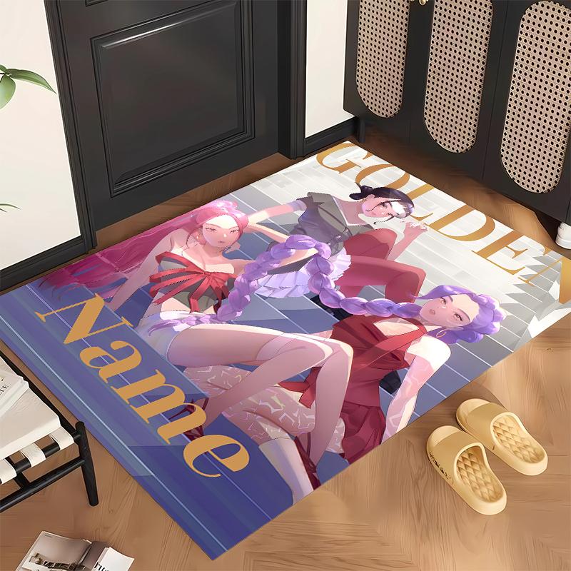 HUNTRIX (103) Personalized Name Office Carpet Stylish Decor for Living Room Bedroom Kitchen