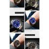 Tevise Men Business Watch Stainless Steel Quartz Watch Date Fashion Casual Watches Sapphire Crystal Watch