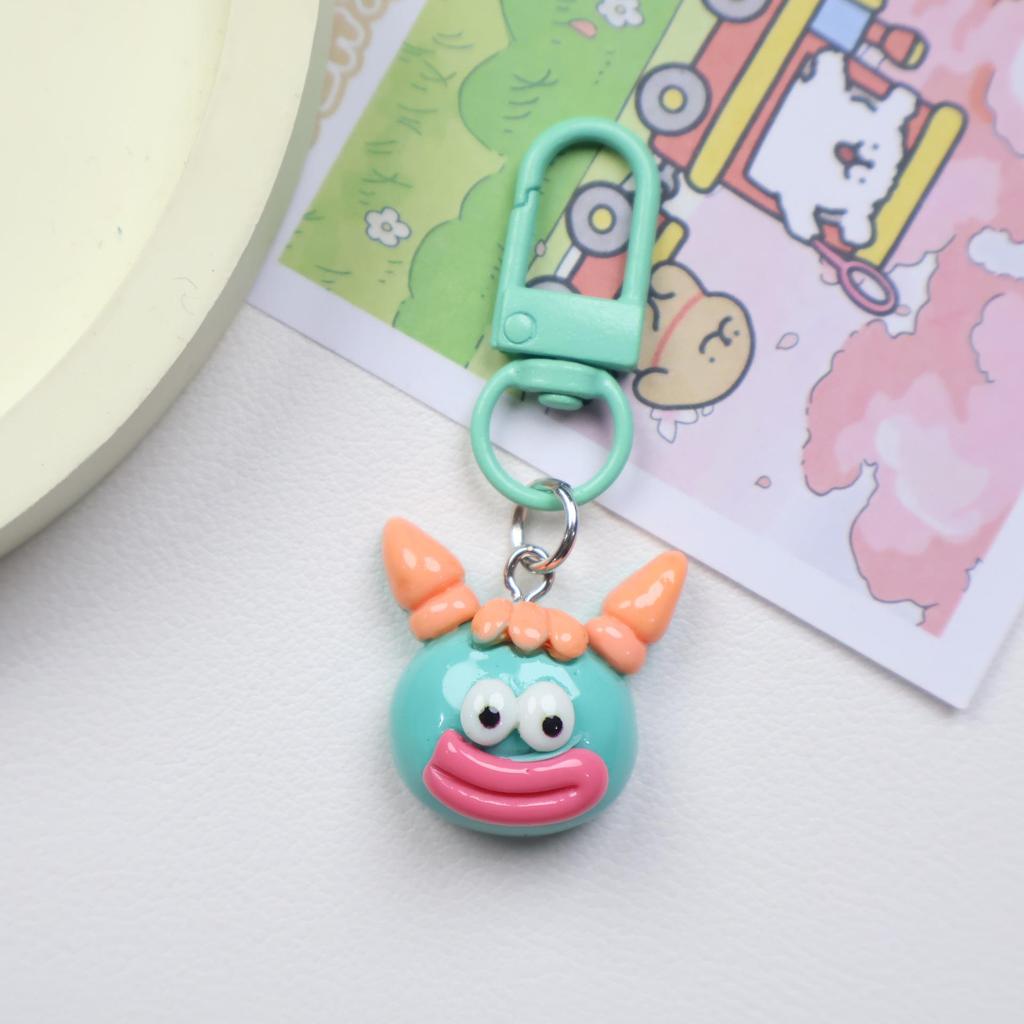 Colorful Cartoon Sausage Mouth Keychain - Cute & Funny Bag Pendant for Students
