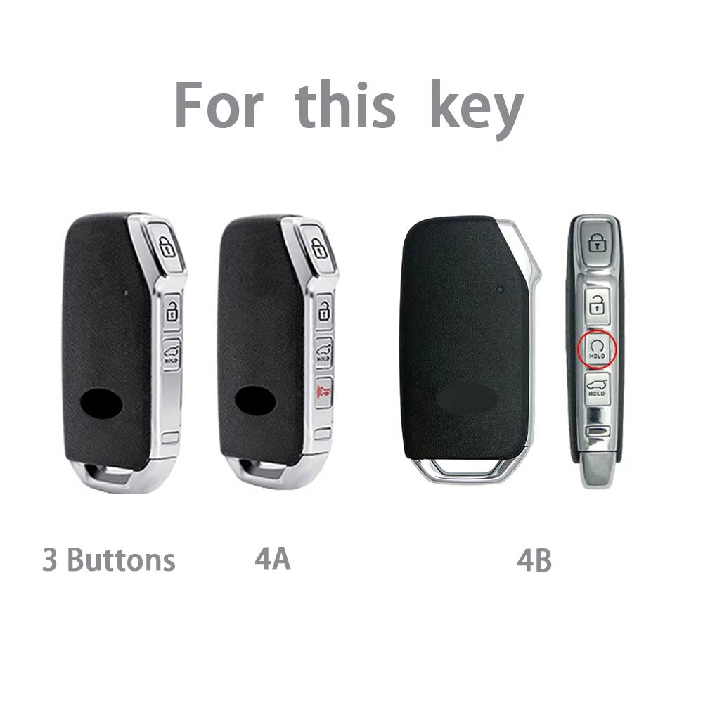 3 4 Button TPU Car Key Fob Case Cover For Kia K3 K5 Soul Sportage NiroTelluride Carnival Sorento Cerat Seltos Sonet Ceed Xceed