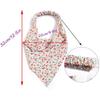 Nuova Borsa in Tessuto Floreale Turbante Accessori per Capelli Sciarpa Triangolare Fascia per Capelli Elastico per Capelli Copricapo Versatile