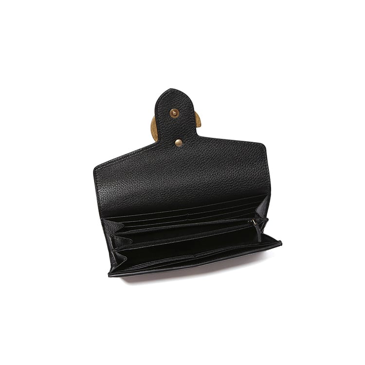 Gucci GG Marmont Leather Wallet Women's Black 400586-A7M0T-1000