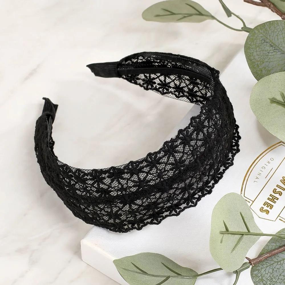 Daily Headband Designer Headband Angel Shushu Oriental Lace Hairband Black Ju Vidastory