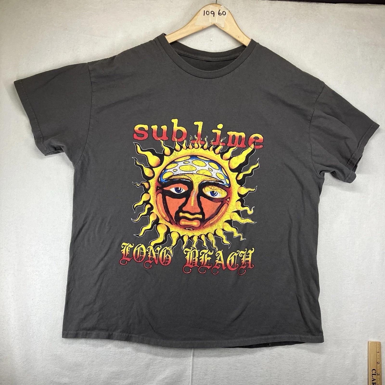 Classic Sublime Band Graphic T Shirt Mens XL All Cotton Retro Rock 90s Y2K 2XL