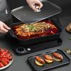 Non-Stick Grilling Pan Carbon Steel Grilled Fish Plate Universal BBQ Serving Tray  Hotpot