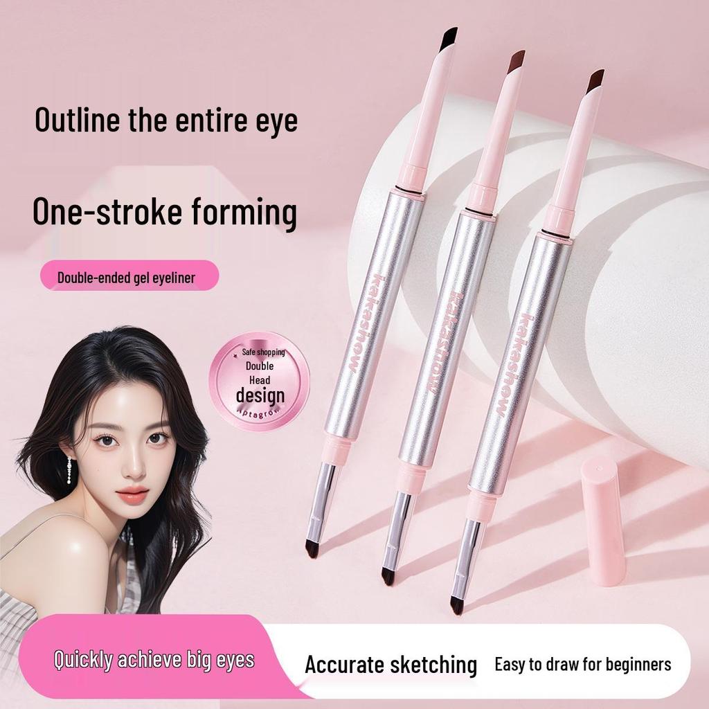 Kakashow Waterproof Double-Ended Eyeliner Gel Pencil – Smooth, Easy To Use for Beginners