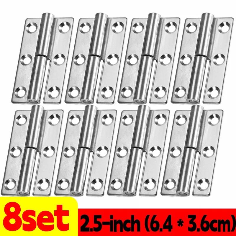 Stainless Steel Hinges Door Connector Universal Furniture Drawer Cabinet Fitting Hinge Detachable Furniture Hardware Accessories