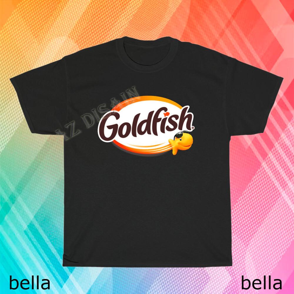 New Goldfish Food Snack Logo T-Shirt Funny Size S to 5XL L