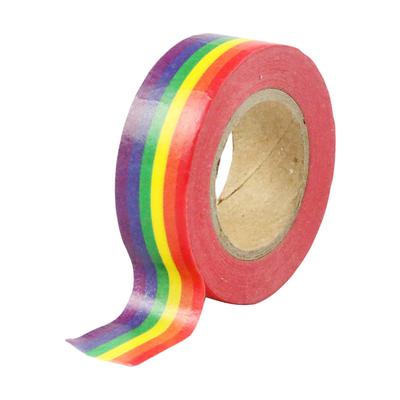 100CM Bunte Regenbogen Klebstoff Papier Band Schule Büro Liefert DIY Scrapbooking Schreibwaren