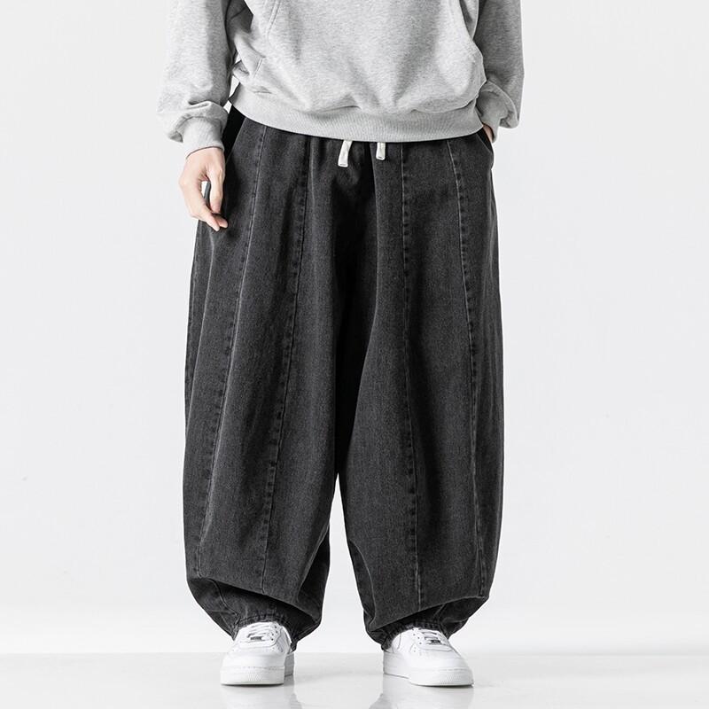 2026 Neue Herren Übergröße Japanischer Stil Locker Harem Gerade Bein Weites Bein Freizeit Hose