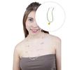 Girls Layering Glass Bead Necklace Fruit Inspired Jewelry Stackable Design Lightweight Gift Choice