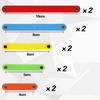 10ks/sada Magnetické geometrické proužky 4-10cm Nástroje Stavební polygonové učební pomůcky