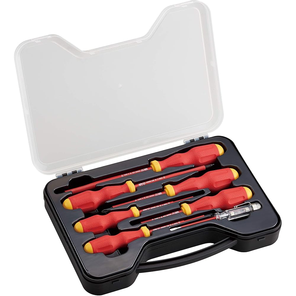

TONE Insulated Screwdriver Set ELD7 7 Pieces Durable Tool Kit
