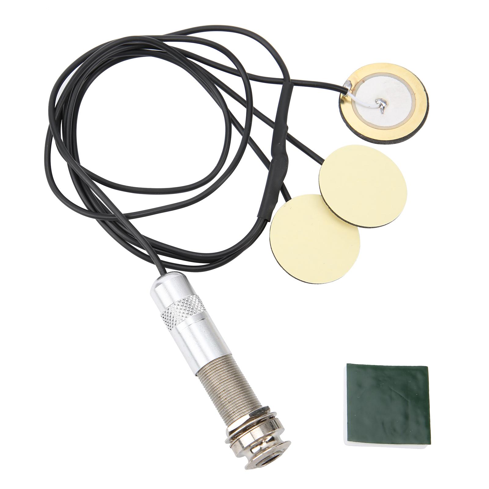 

Звукосниматель для гитары, избегающий трепанации, самоклеящийся пьезодатчик для акулеле(черный ) чёрный