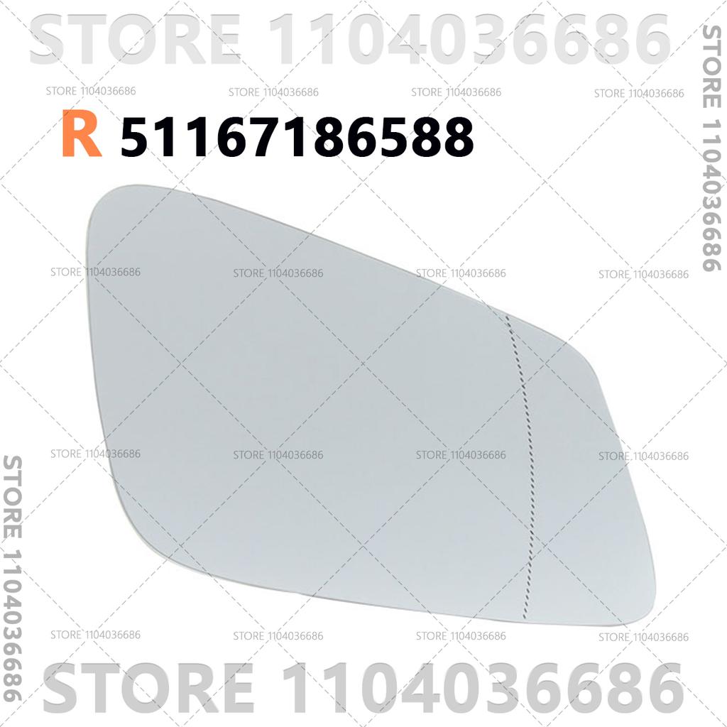 For 2008-2018 BMW 5/6/7 F01 F02 F03 F04 F06 F07 F10 F11 F12 F13 F18 E60 E61 E62 E63 E64 Heated Mirror Glass 4 Pins