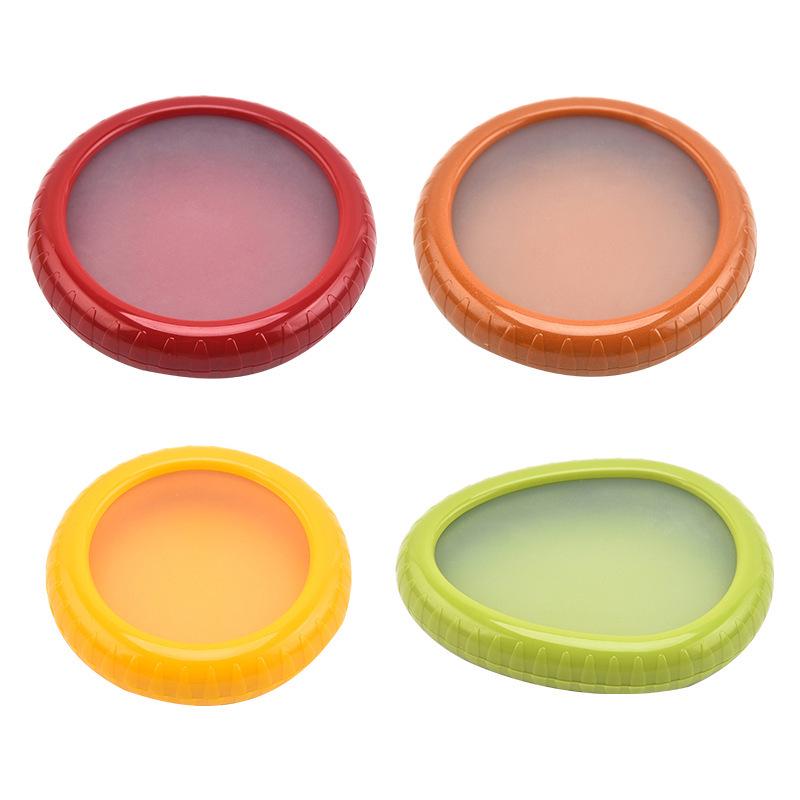 Silicone Film Seal Mini Fridge Storage Box for Avocado & Lemon