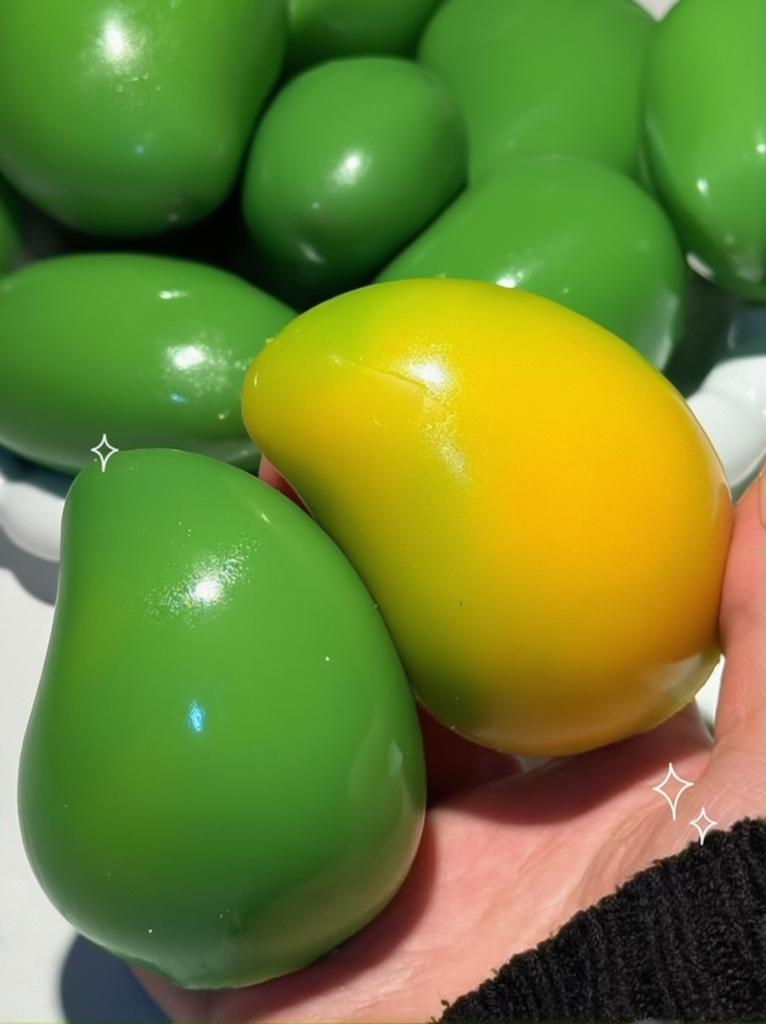Crunchy Mango Stress Ball Squishy Color-Changing Mango Squeeze Asmr Sensory Adhd Anti Stress Relief Fidget Toys For Kids &Adults