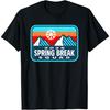 2025 Spring Break Squad Snow Ski Mountain Scene T-Shirt