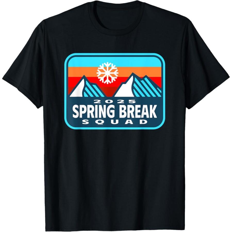 

2025 Spring Break Squad Snow Ski Mountain Scene T-Shirt XXXXXL