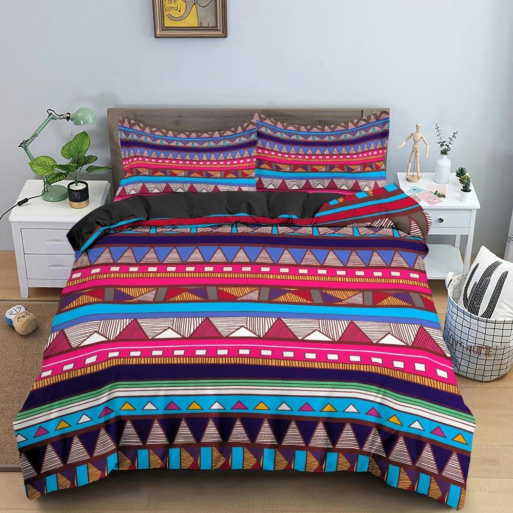 Böhmisches Bettwäscheset Ethnischer Stil Bettbezug Floral Steppdeckenbezüge Einzelbett Twin King Size Steppdeckenbezug Mit Kissenbezug 2/3-teilig