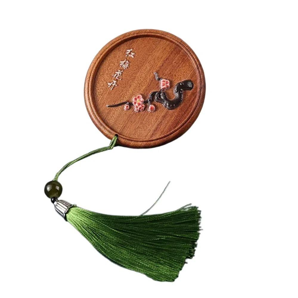 

Magpie Wooden Cosmetic Mirror Portable Pocket Makeup Mirror Chinese Style Handheld Mirror Vacation Style G