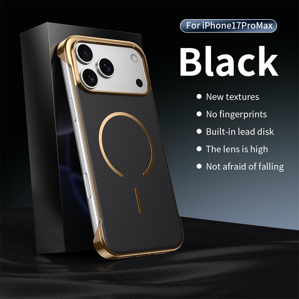Ultra Slim Frameless Magnetic Case for 17 Air 16 15 14 13 Pro Max Skin Feel for Magsafe Phone Cover for 17 Fundas