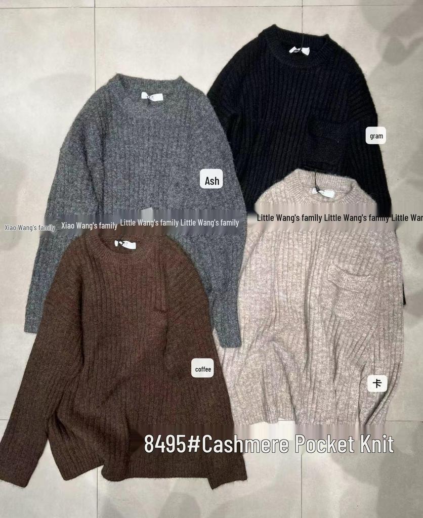 8495 Plus Size Korean Style Winter Knit Pullover Sweater by Xiao Wang
