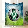 Soccer Theme Designed Flannel blanket for bedroom, living room, sofa, and nap