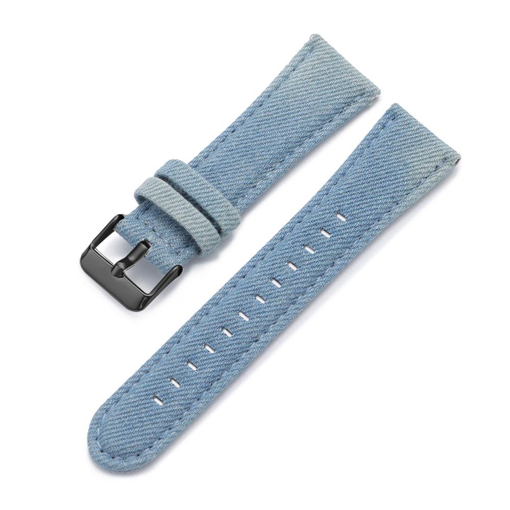 22mm 24mm Denim Pattern Nylon Fabric Watchband for Casio Vintage Universal Soft Watch Band for Seiko Men Women Watch Accessories