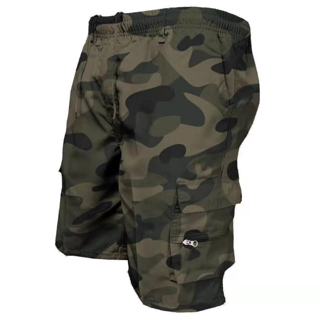 Men's Casual Five-pocket Pants - Loose, Multi-pocket Outdoor Sports Shorts